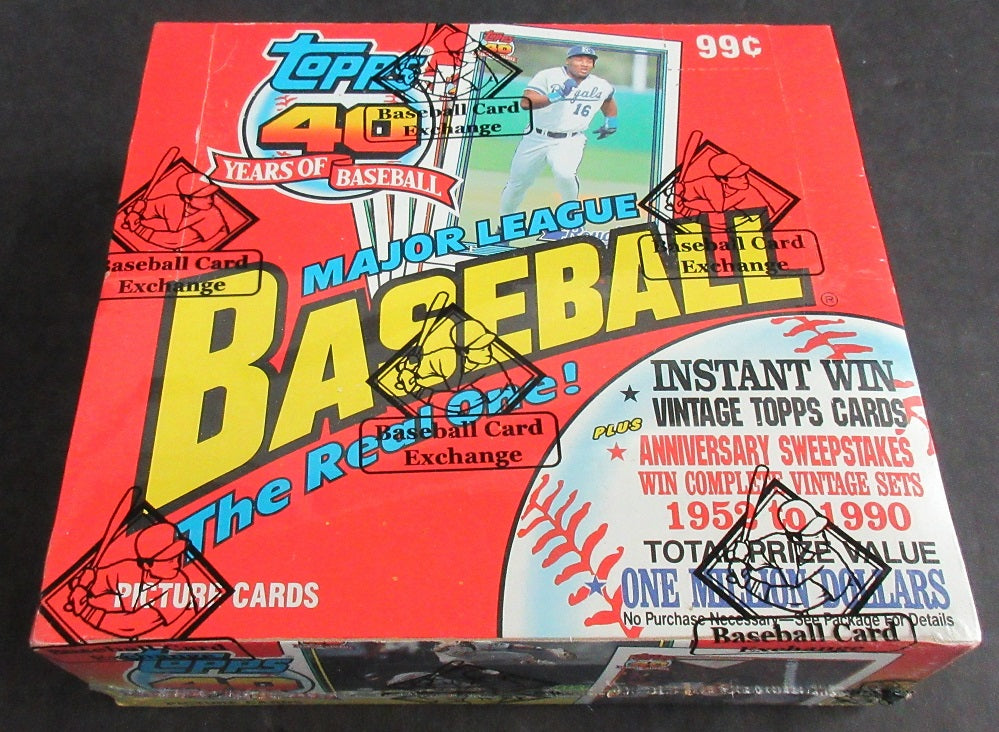 1991 Topps Baseball Unopened Cello Box (FASC)