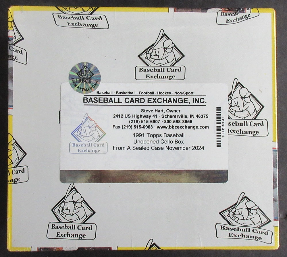 1991 Topps Baseball Unopened Cello Box (FASC)