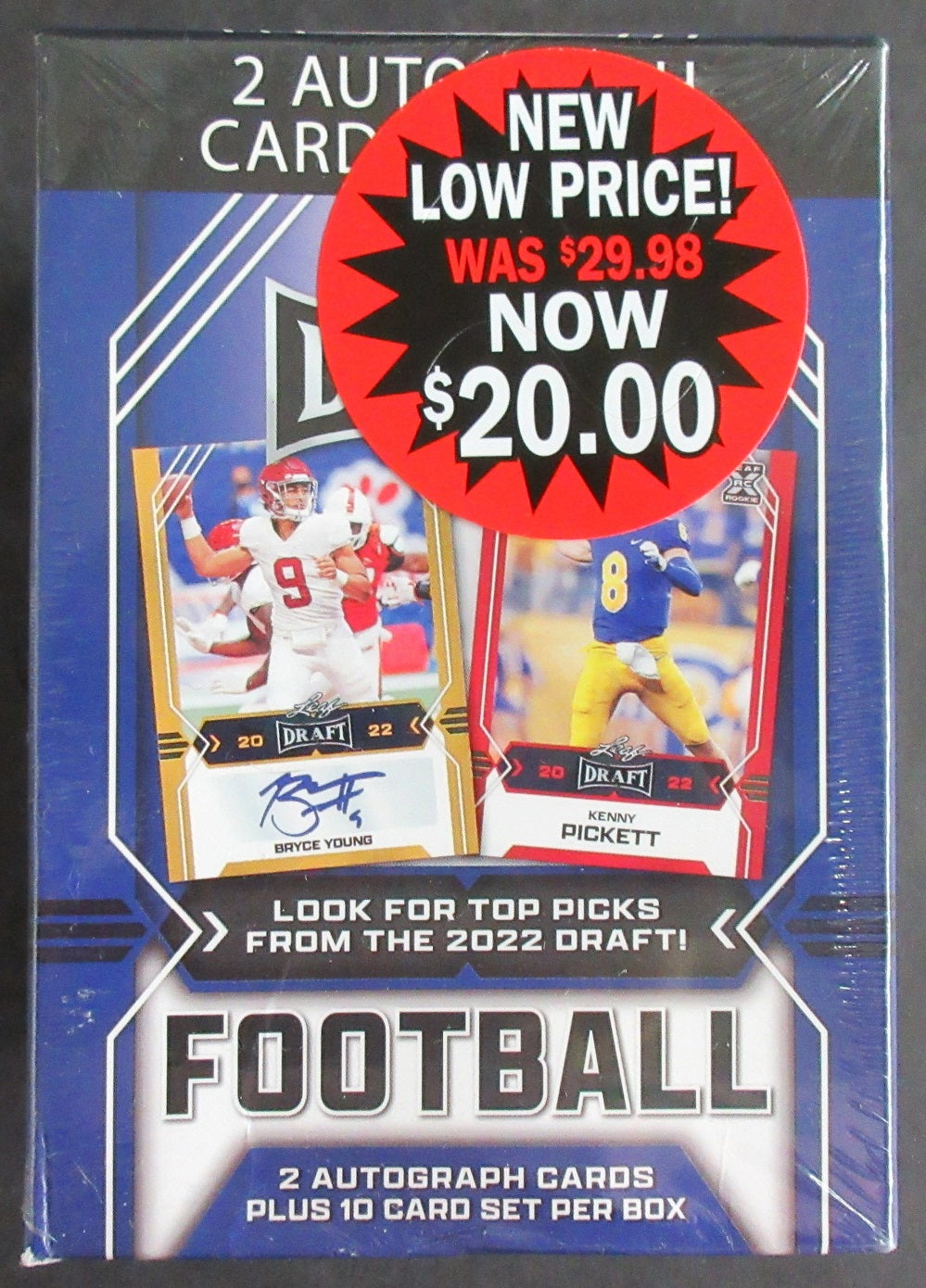 2022 Leaf Draft Football Blaster Box (10+2)