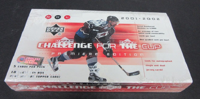 2001/02 Upper Deck Challenge For The Cup Hockey Box (Hobby)
