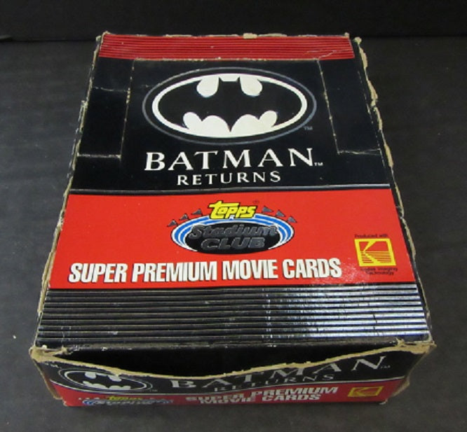 1991 Topps Stadium Club Batman Returns Box