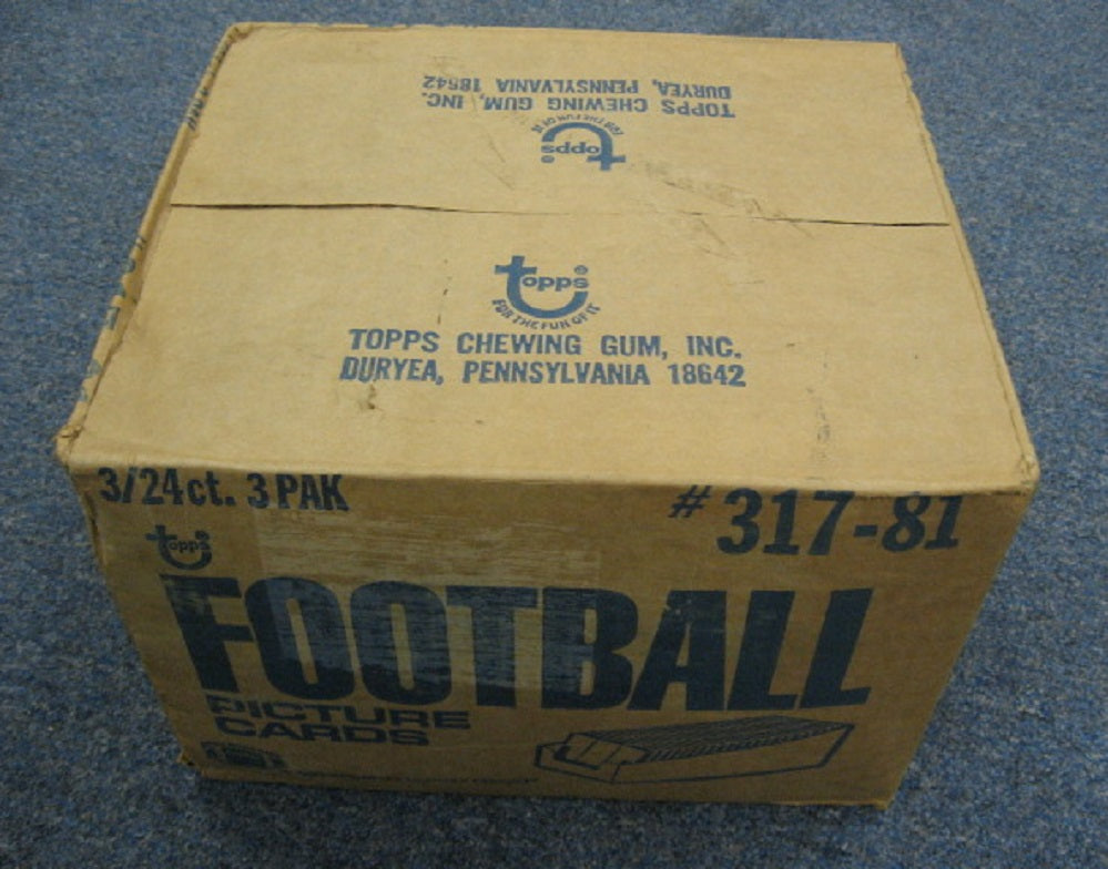 1981 Topps Football Grocery Rack Pack Case (3/24)