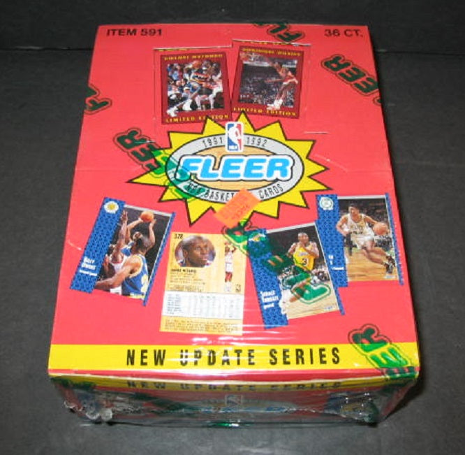 1991/92 Fleer Basketball Series 2 Update Box