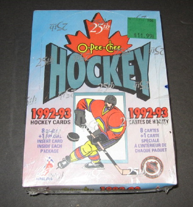 1992/93 OPC O-Pee-Chee Hockey Box