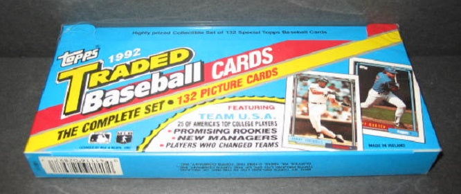 1992 Topps Baseball Traded Factory Set (Flat)