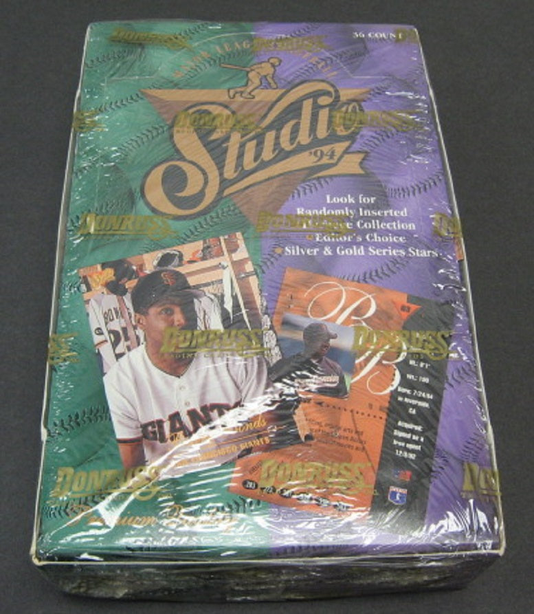 1994 Donruss Studio Baseball Box