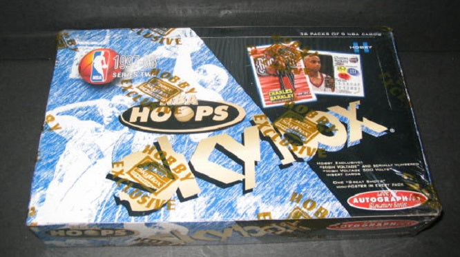 1997/98 Skybox NBA Hoops Basketball Series 2 Box (Hobby) (36/9)