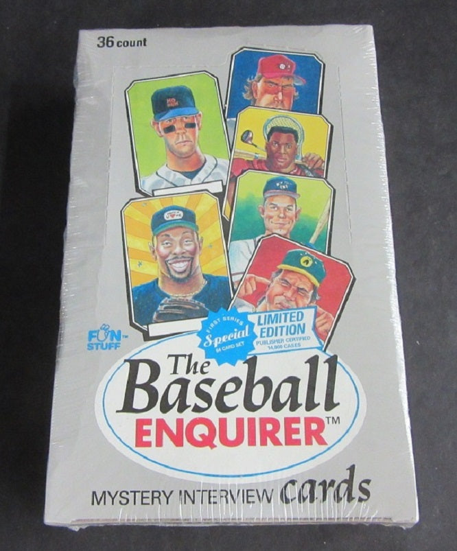 1999 Fun Stuff The Baseball Enquirer Trading Cards Box (36/10)