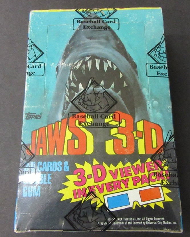 1983 Topps Jaws 3-D Unopened Box (BBCE) (Non)