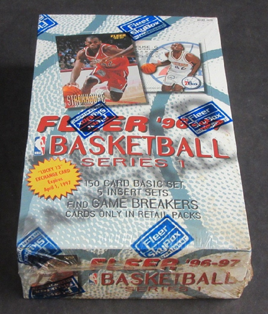 1996/97 Fleer Basketball Series 1 Box (Retail) (48/11)