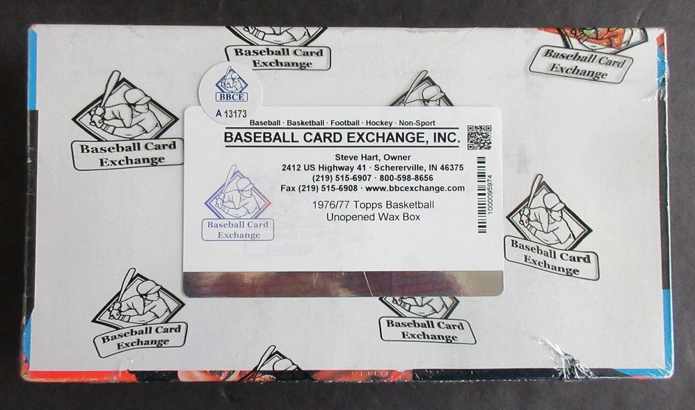 1976/77 Topps Basketball Unopened Wax Box (BBCE) (A13173)