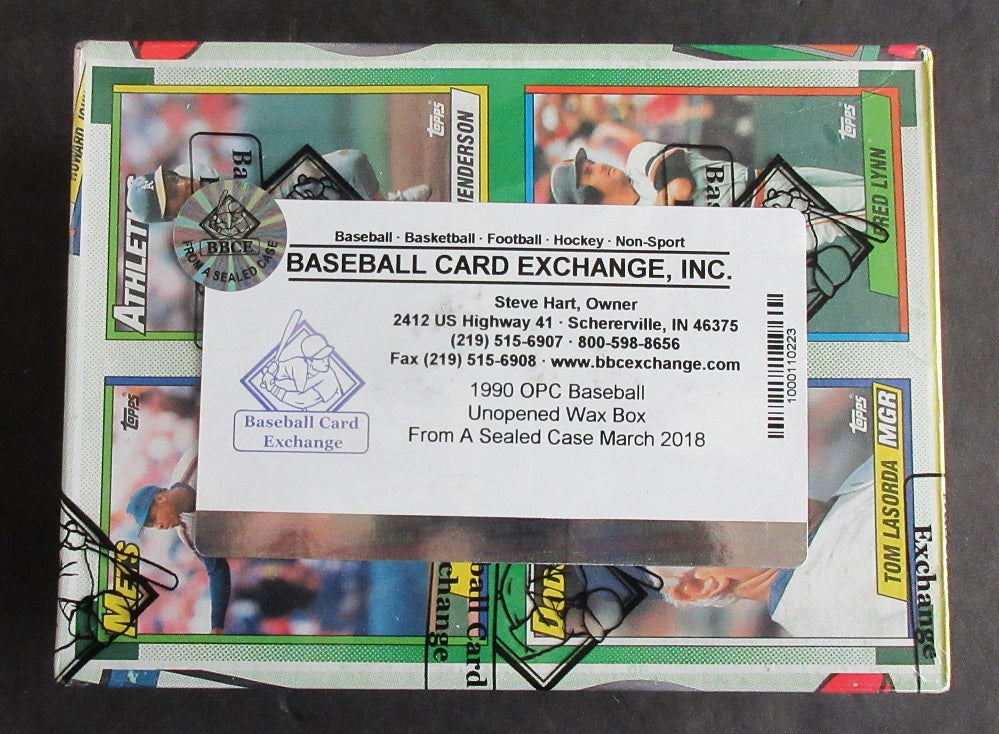 1990 OPC O-Pee-Chee Baseball Unopened Wax Box (FASC)