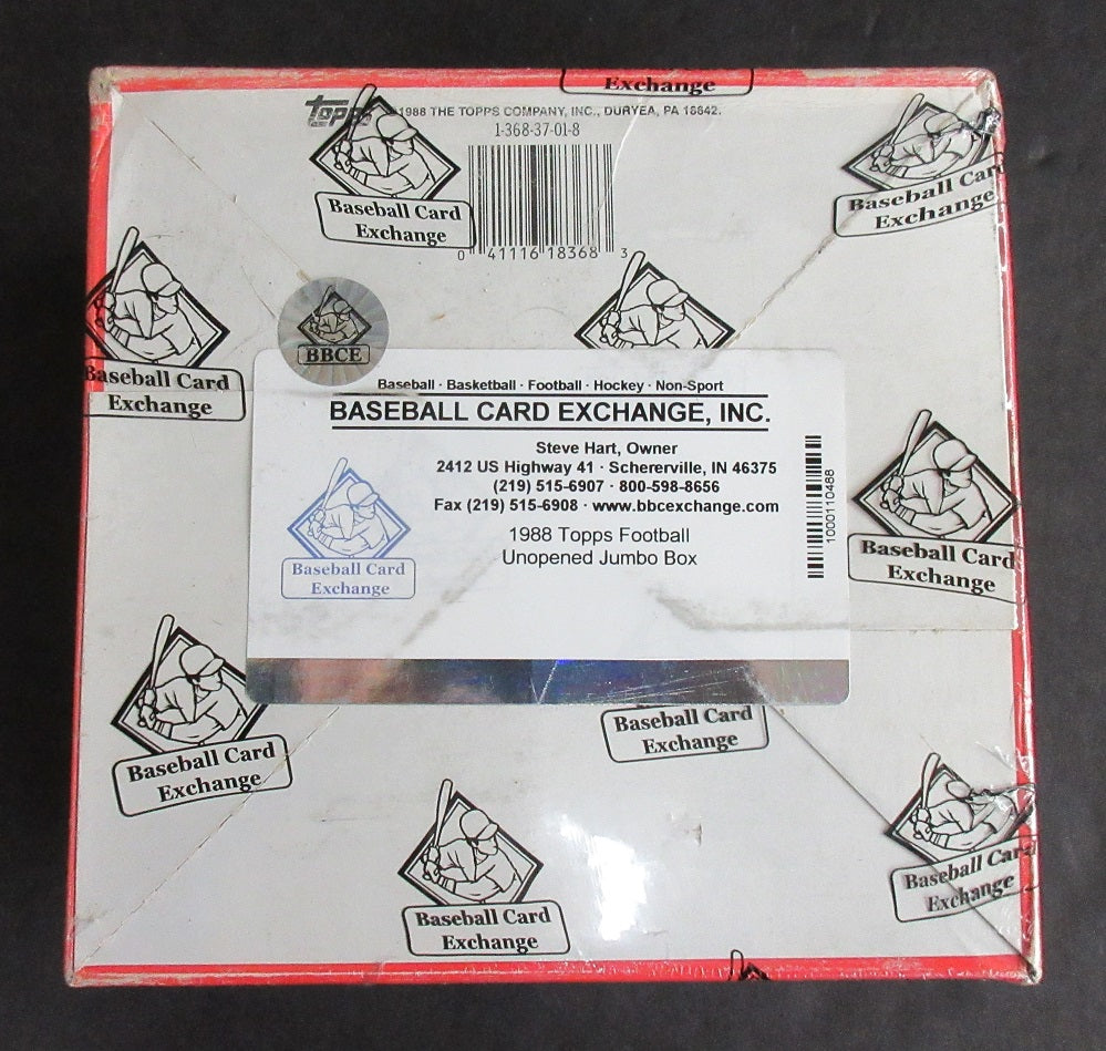 1988 Topps Football Unopened Jumbo Box (BBCE) (X-Out)