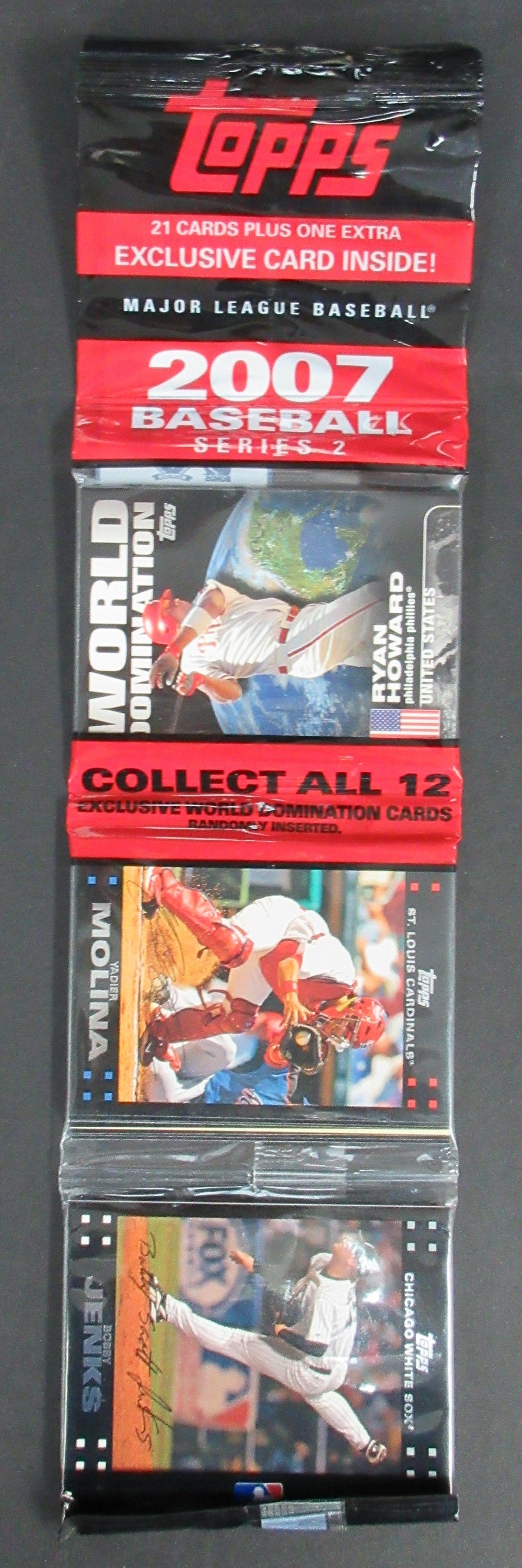 2007 Topps Baseball Unopened Series 2 Rack Pack (21)