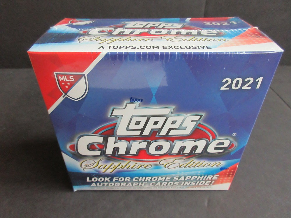 2021 Topps Chrome MLS Soccer Sapphire Edition Box (Hobby) (4/8