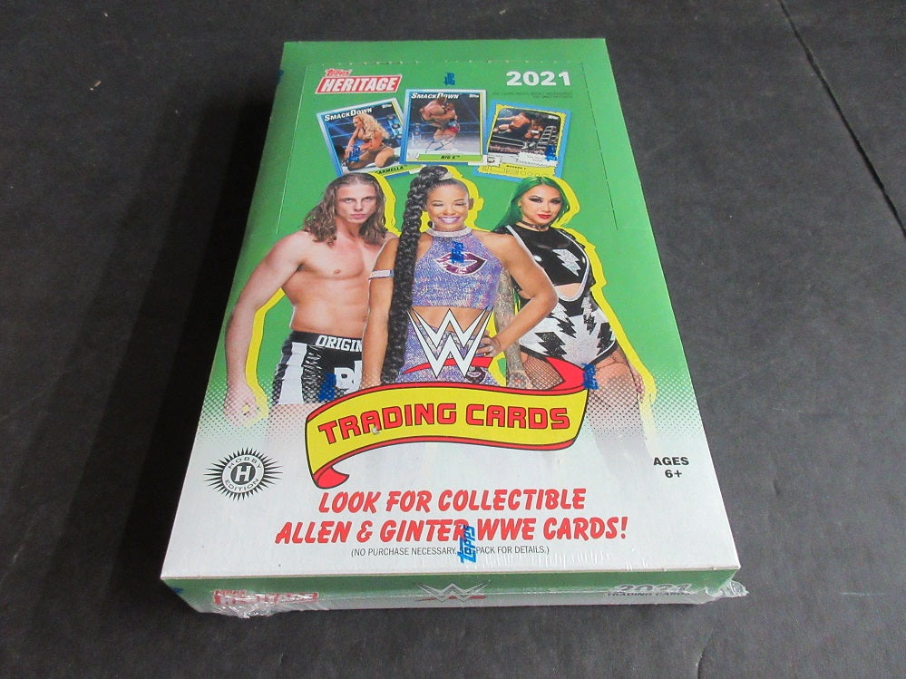 2021 Topps Heritage WWE Hobby Factory Sealed Box 24 Packs Free