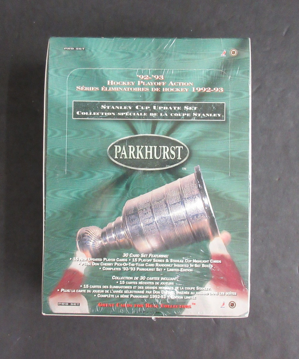 1992/93 Parkhurst Hockey Stanley Cup Update Factory Set Box (12 Sets)