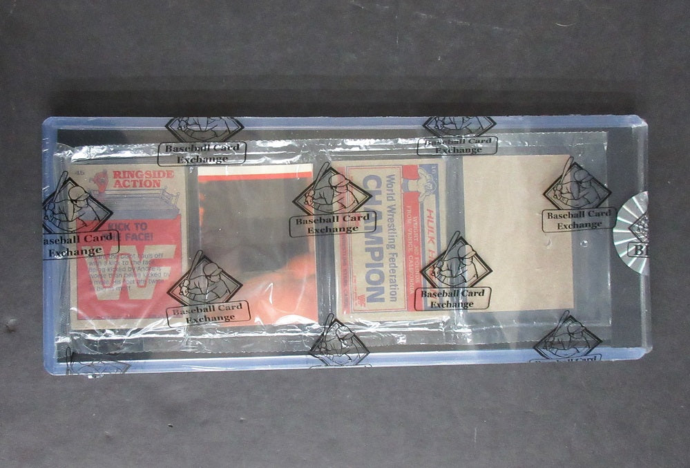 1985 Topps WWF Pro Wrestling Stars Unopened Rack Pack (BBCE) (Hogan #16 Back)