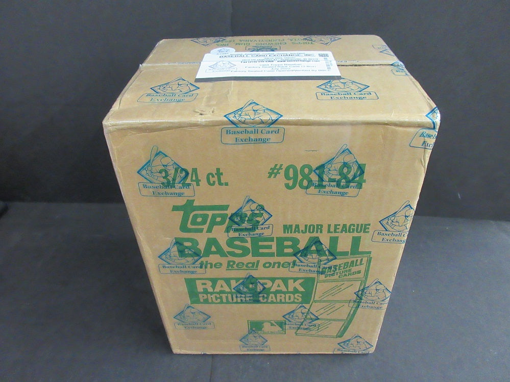 1984 Topps Baseball Unopened Rack Case (3 Box) (BBCE) (A11583)