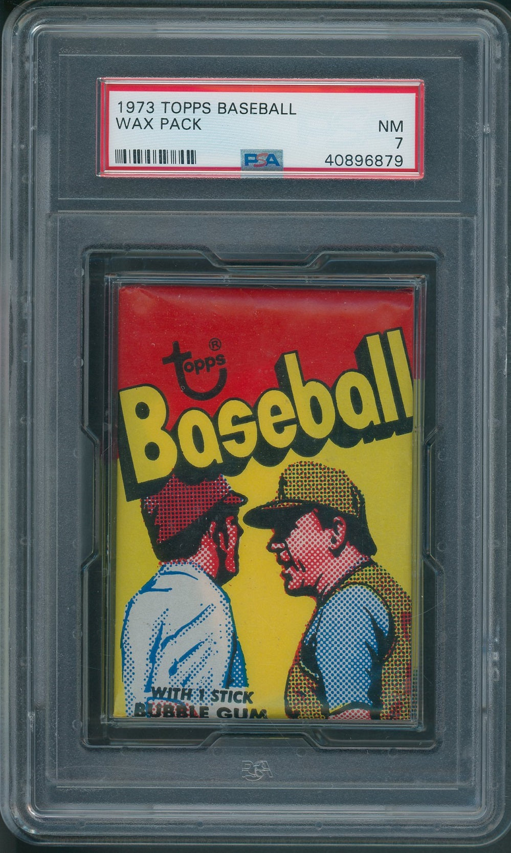 1973 Topps Baseball Unopened Wax Pack PSA NM 7 *6879