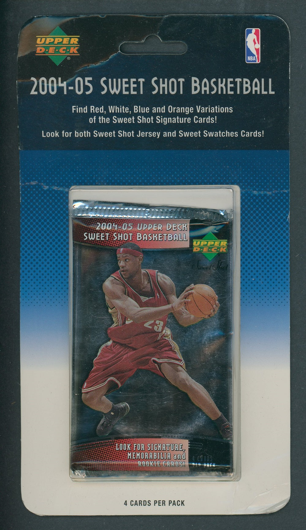 2004/05 Upper Deck Sweet Shot Basketball Unopened Blister Pack