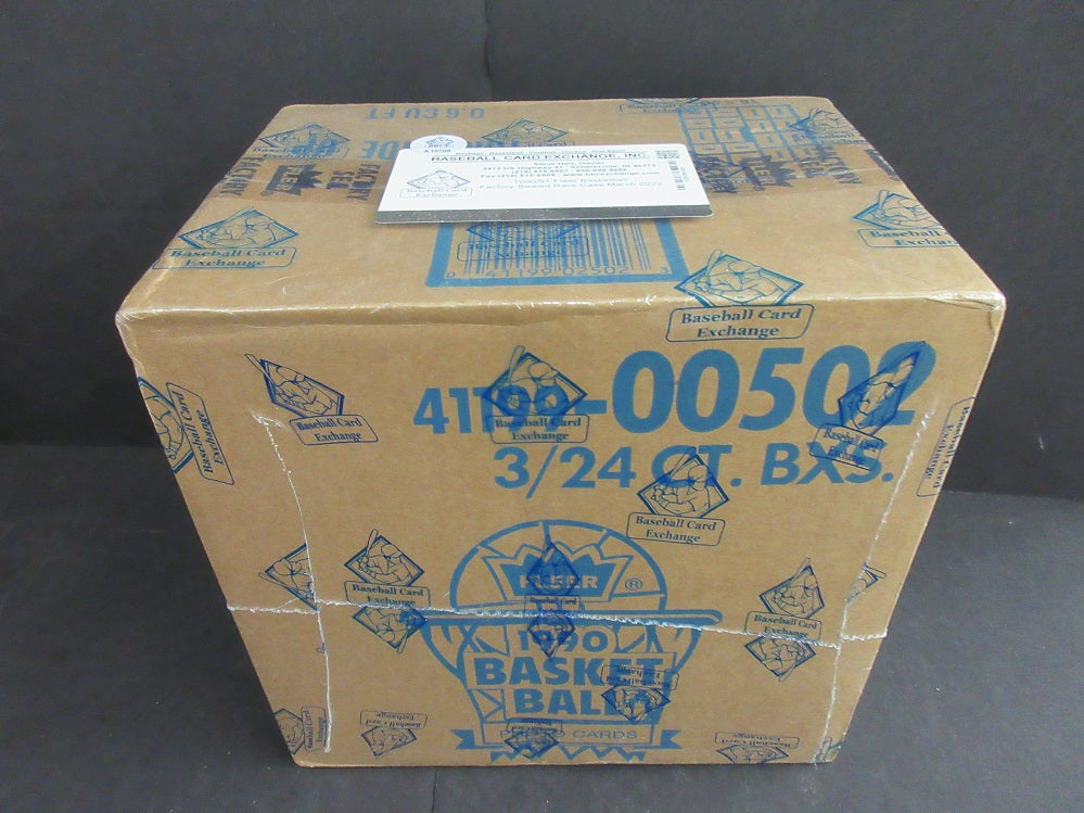 1990/91 Fleer Basketball Unopened Rack Case (3 Box) (BBCE) (A10708)