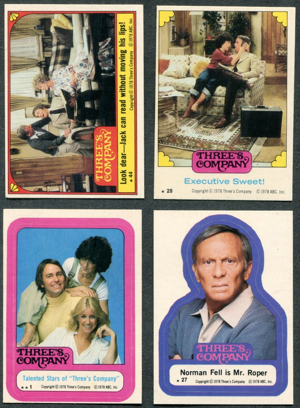 1978 Topps Three's Company Complete Set (44) NM/MT