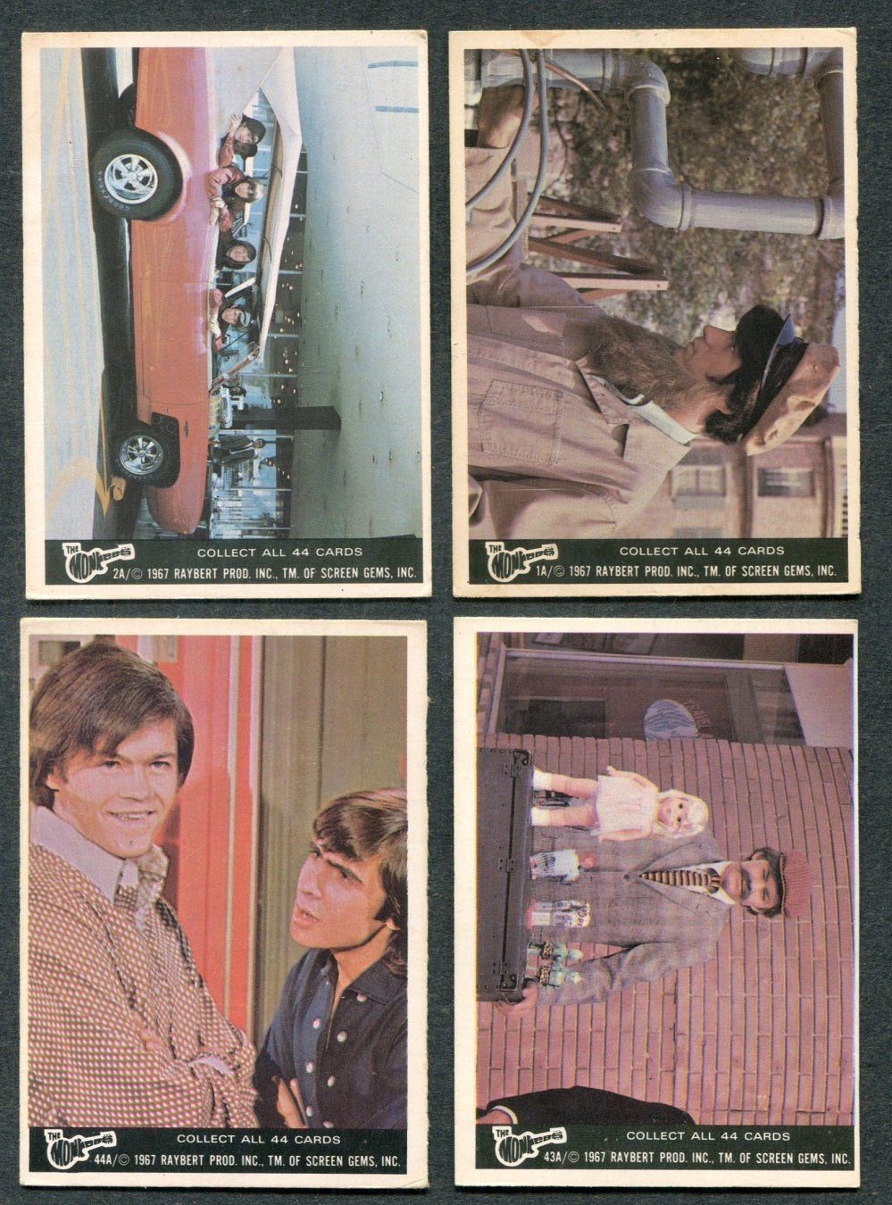 1966 Donruss The Monkees Complete Series A Set (44) VG/EX EX/MT