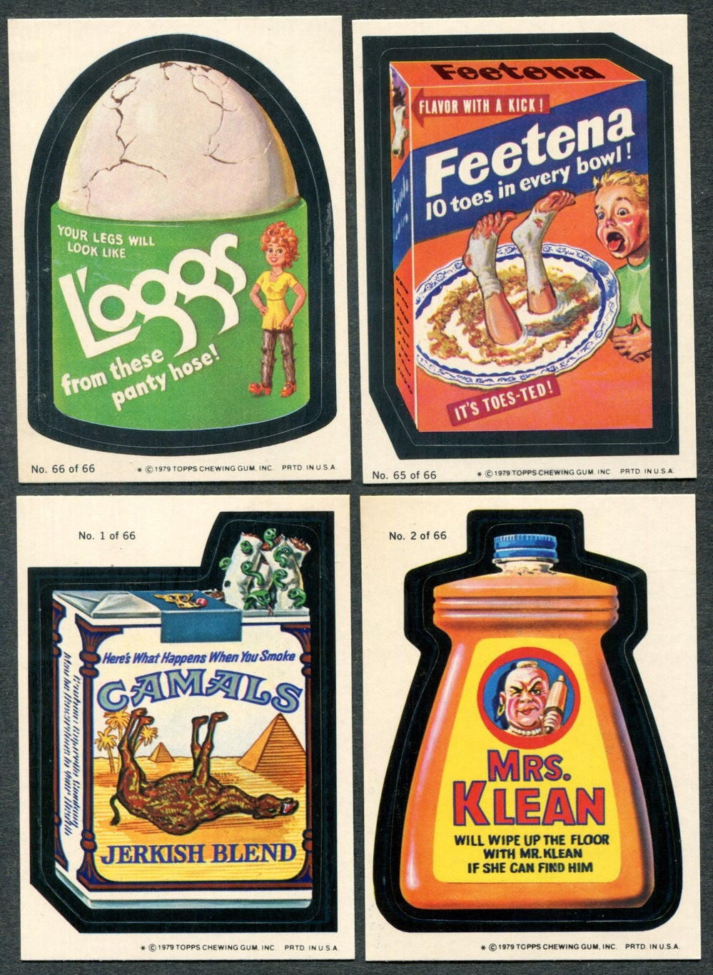 1979 Topps Wacky Packages Complete Series 1 Set (66) NM NM/MT