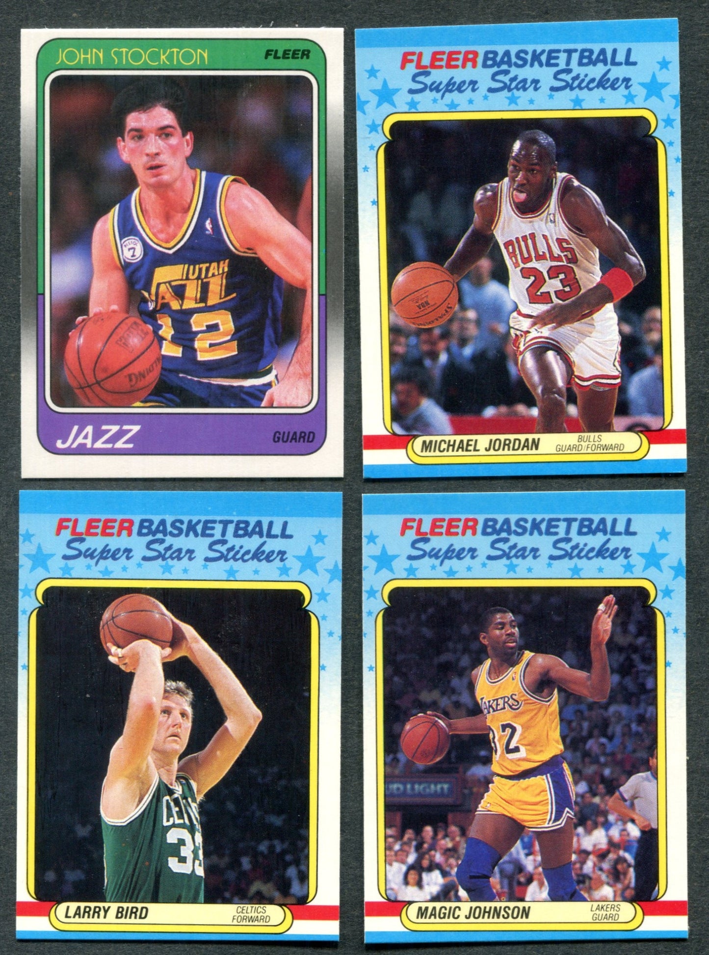 1988/89 Fleer Basketball Complete Set NM (w/ stickers) (132/11) (23-261)