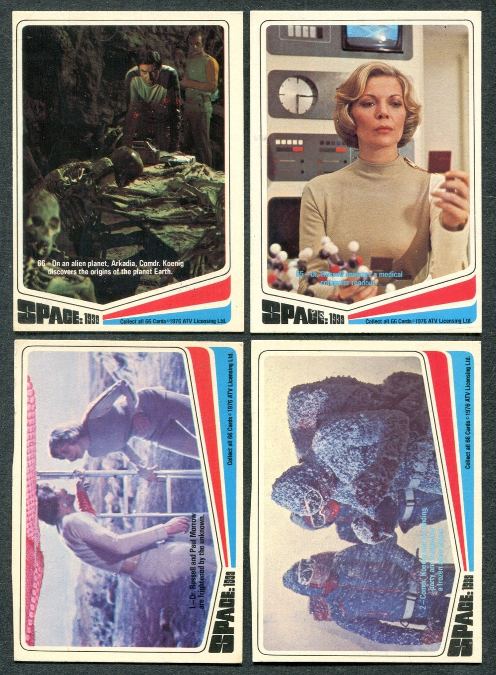 1976 Donruss Space: 1999 Complete Set (66) EX EX/MT