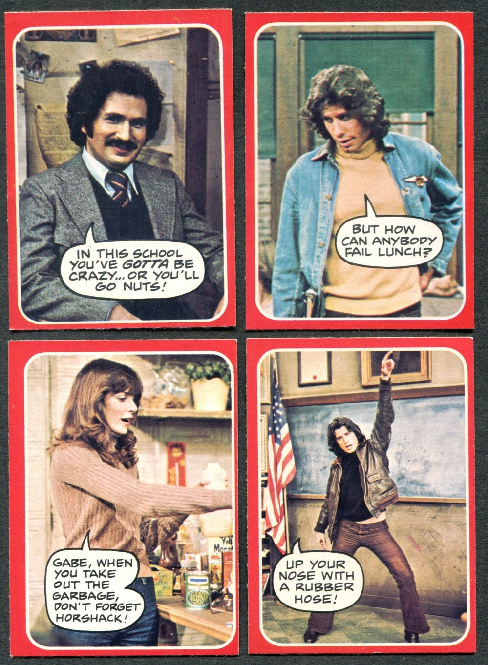 1976 OPC O-Pee-Chee Welcome Back Kotter Complete Set (55) NM NM/MT