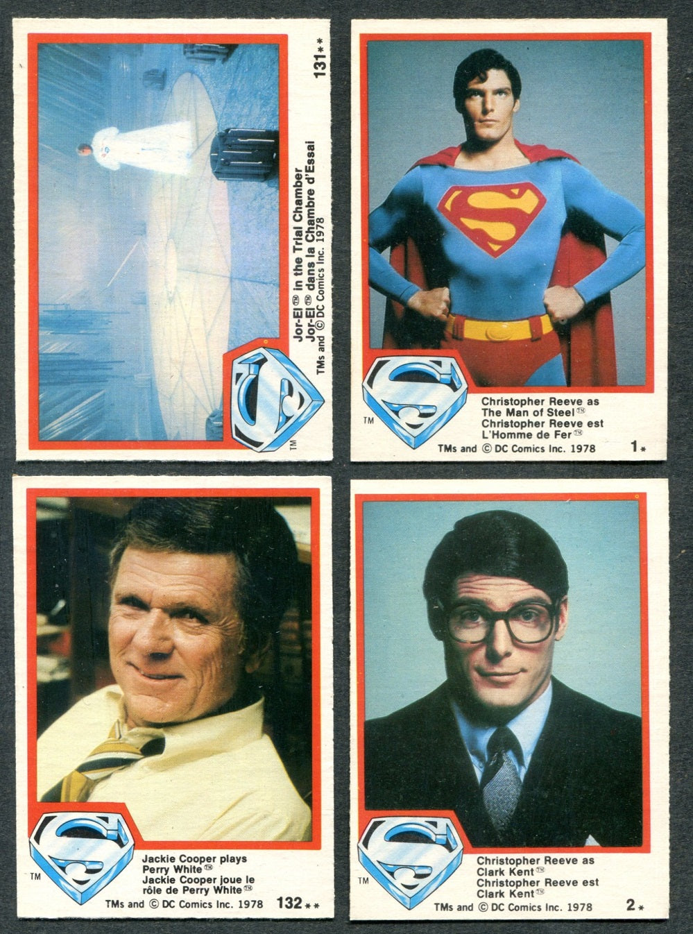 1978 OPC O-Pee-Chee Superman: The Movie Complete Set (132) NM