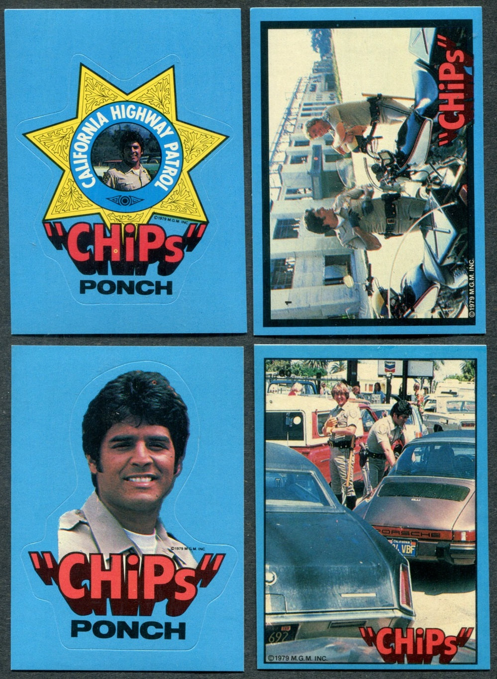 1979 Donruss CHiPs Complete Set (w/ stickers) (60/6) NM/MT