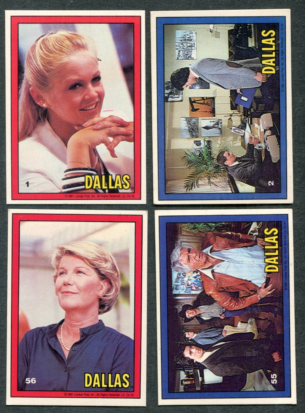 1981 Donruss Dallas Complete Set (56) NM