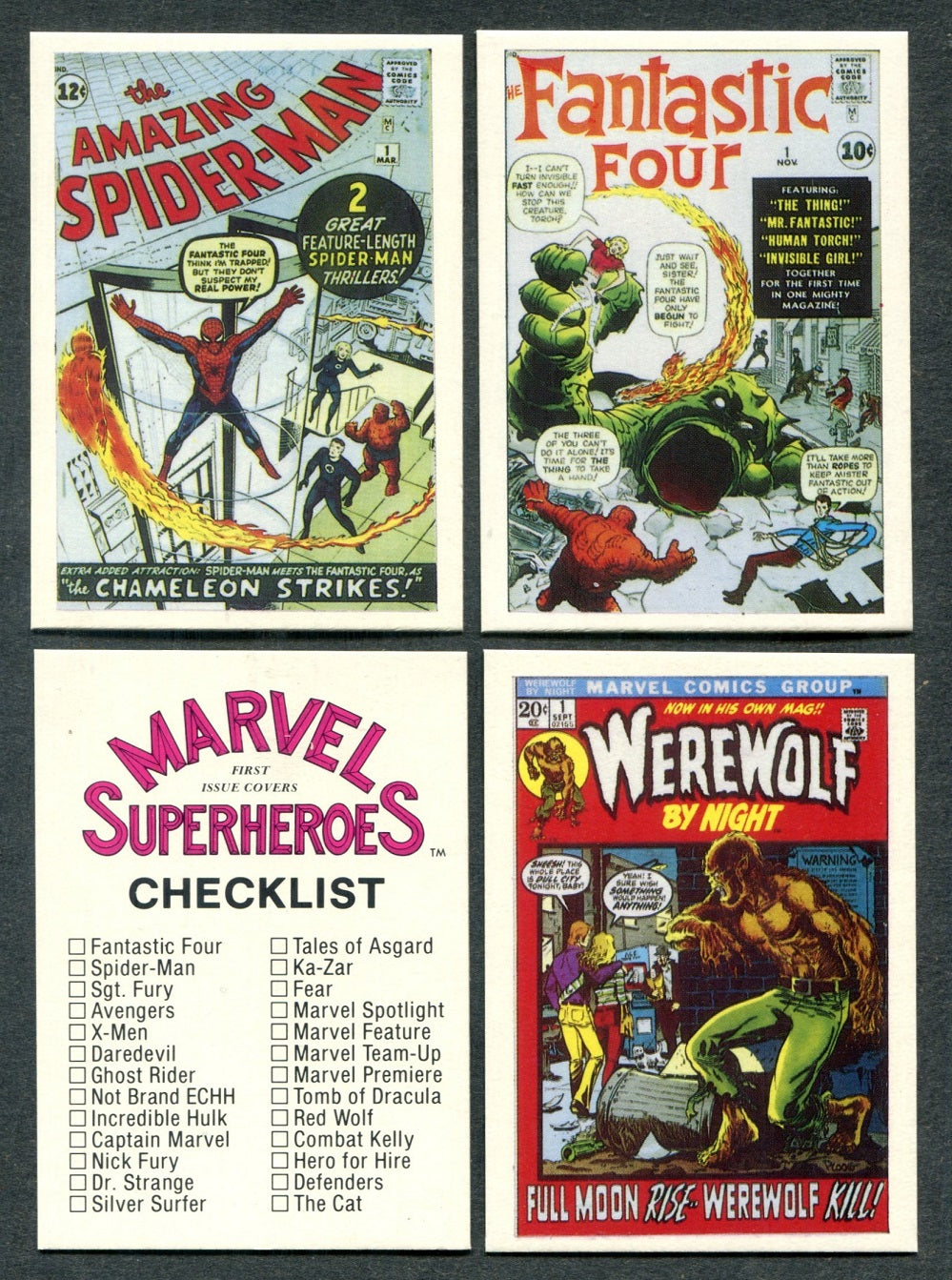 1984 FTCC Marvel: First Issue Covers Complete Set (60) NM/MT