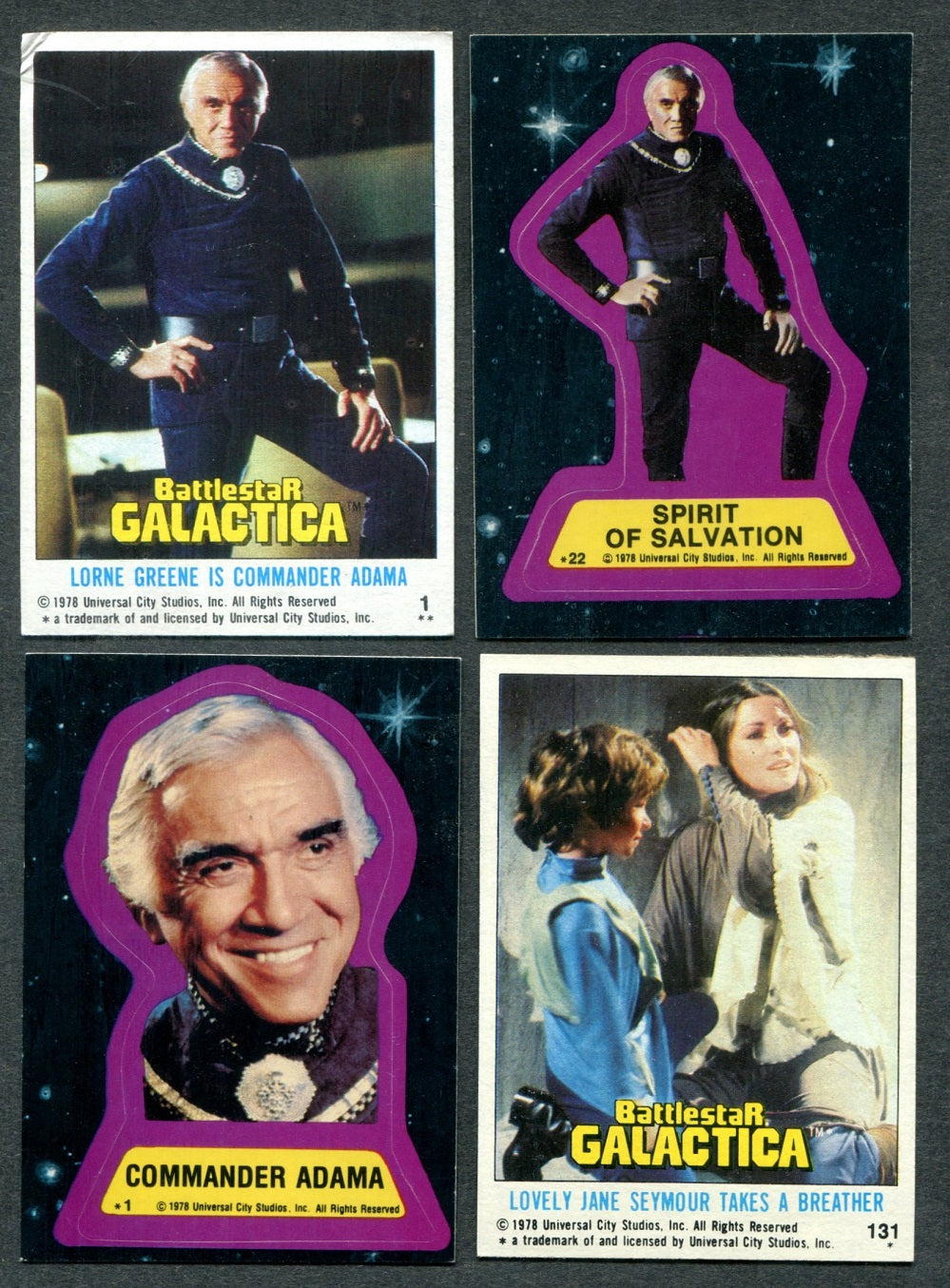 1978 Topps Battlestar Galactica Complete Set (w/ stickers) (132/22) EX/MT NM