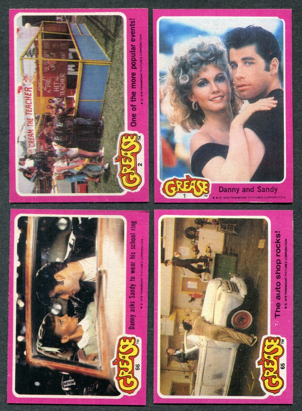 1978 Topps Grease Complete Series 1 Set (66) NM NM/MT