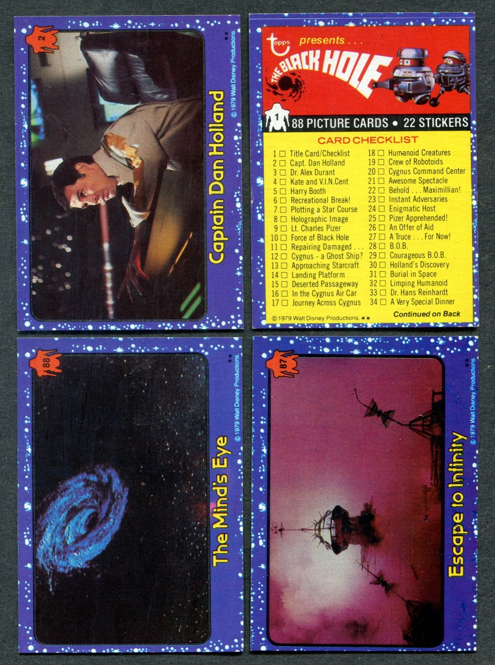 1979 Topps The Black Hole Complete Set (88) NM NM/MT