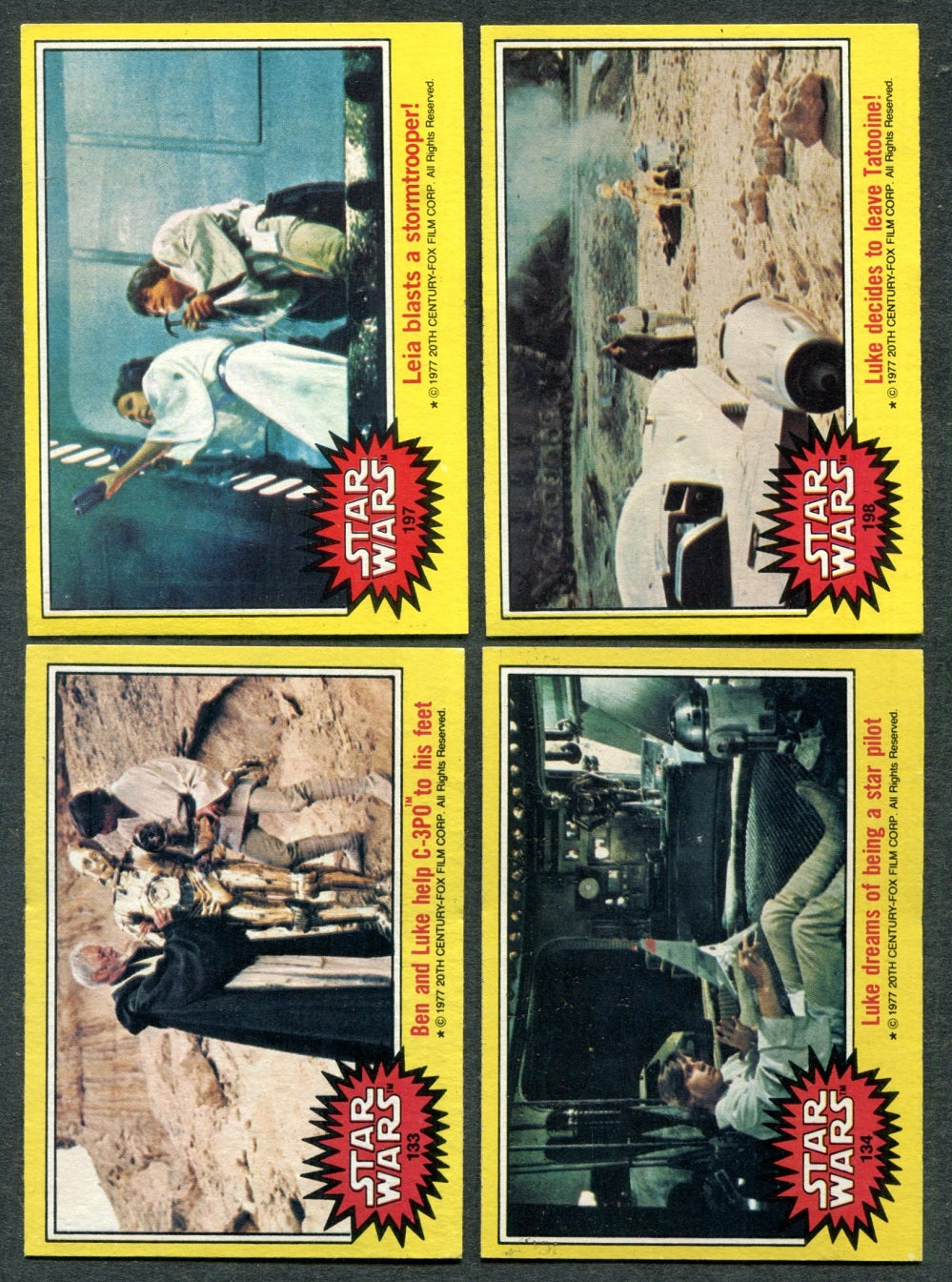 1977 Topps Star Wars Complete Series 3 Set (66) NM