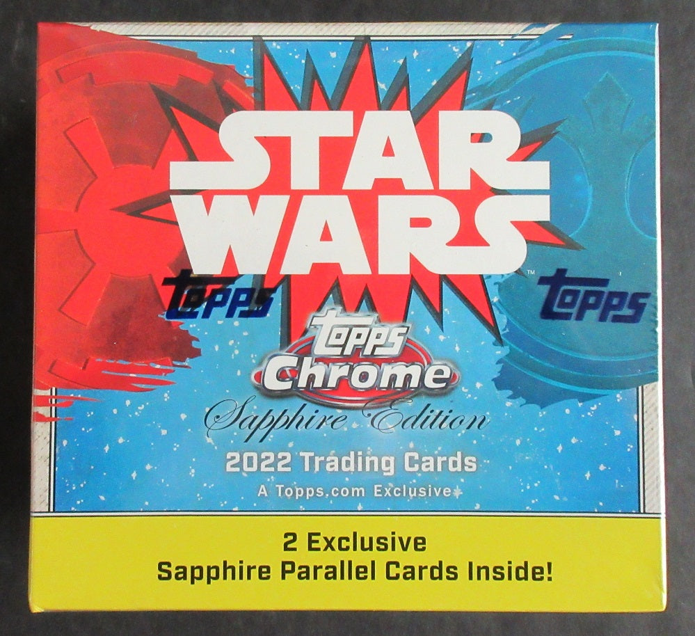 2022 Topps Chrome Star Wars Sapphire Edition Box (Hobby) (8/4)