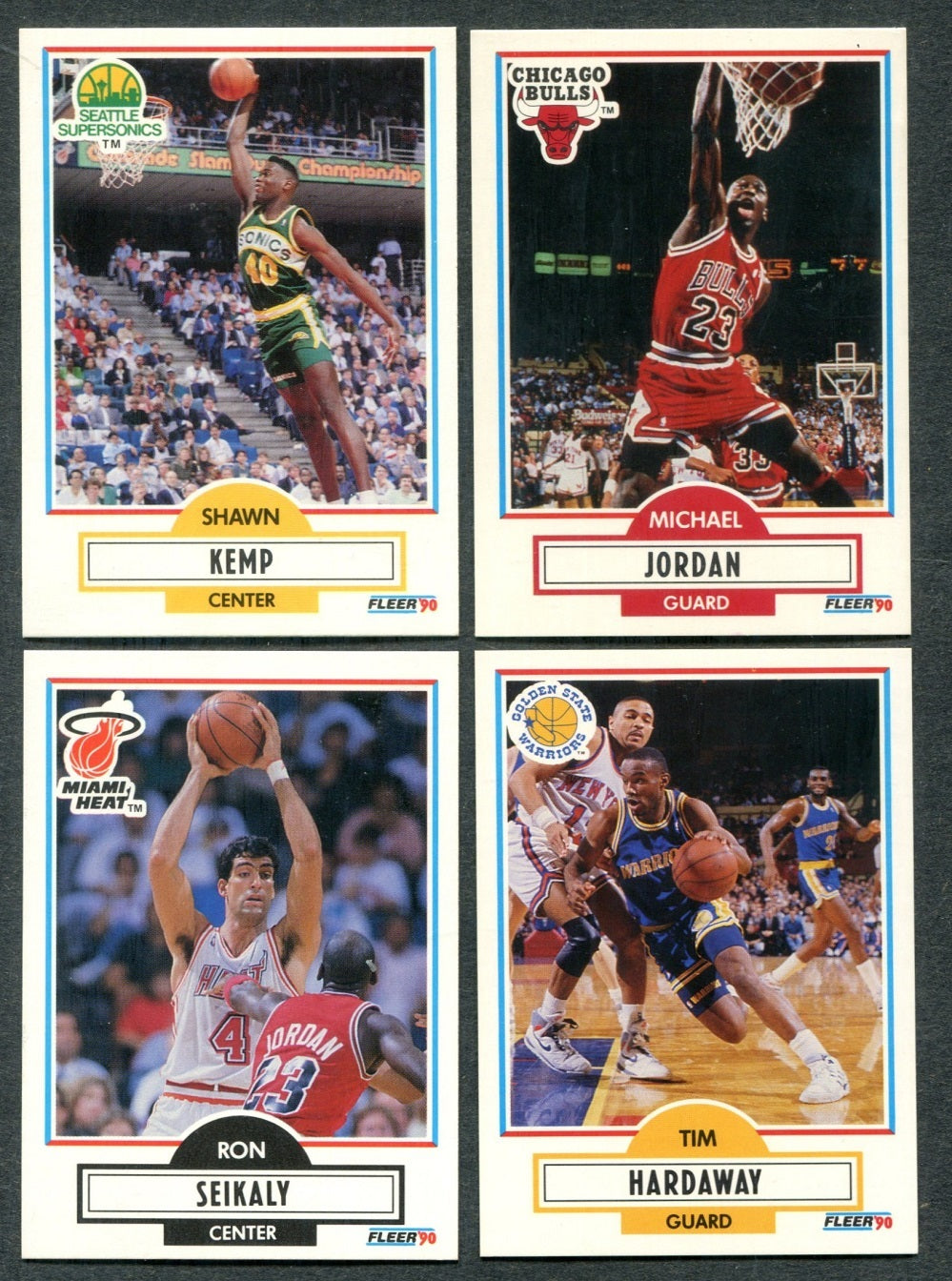 1990/91 Fleer Basketball Complete Set NM/MT (198) (23-304)