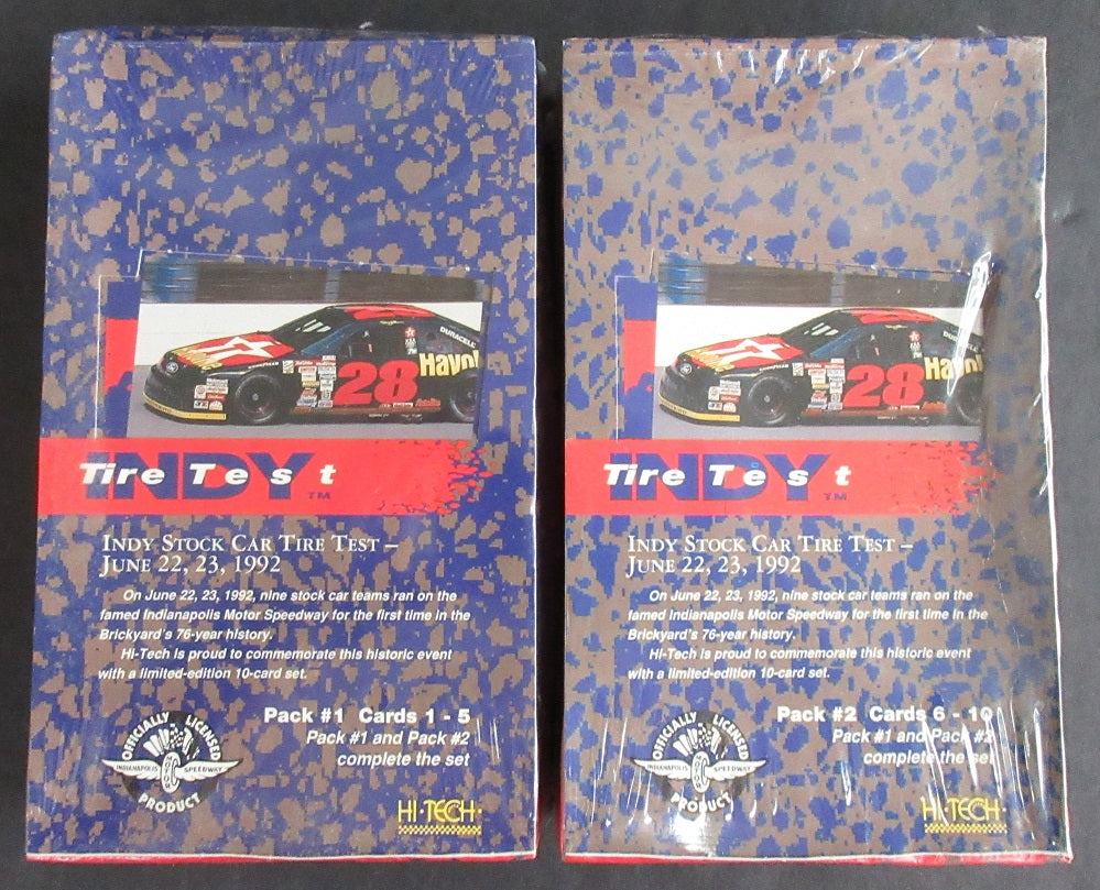 1992 Hi-Tech Indy Racing Tire Test Pack Box #1 & #2