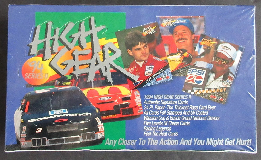 1994 Wheels High Gear Racing Race Cards Series 2 Box (24/6)