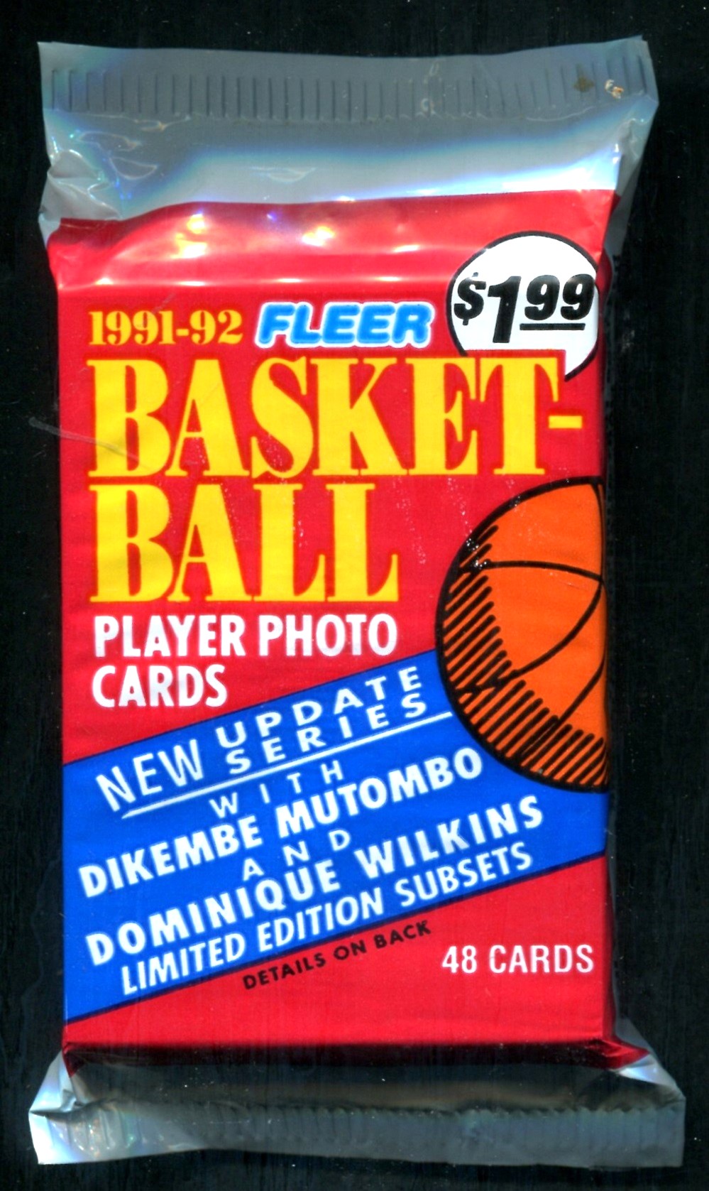 1991/92 Fleer Basketball Unopened Series 2 Update Jumbo Pack