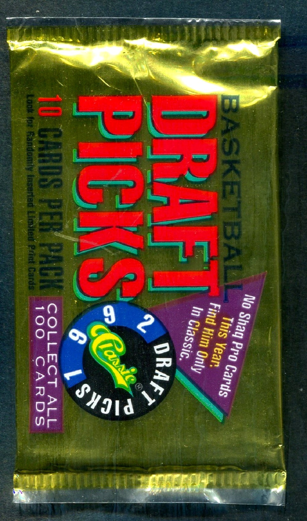 1992/93 Classic Draft Picks Basketball Unopened Pack