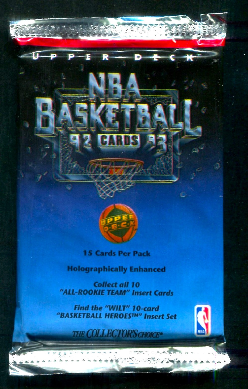 1992/93 Upper Deck Basketball Unopened Low Series Pack (Retail) (15)
