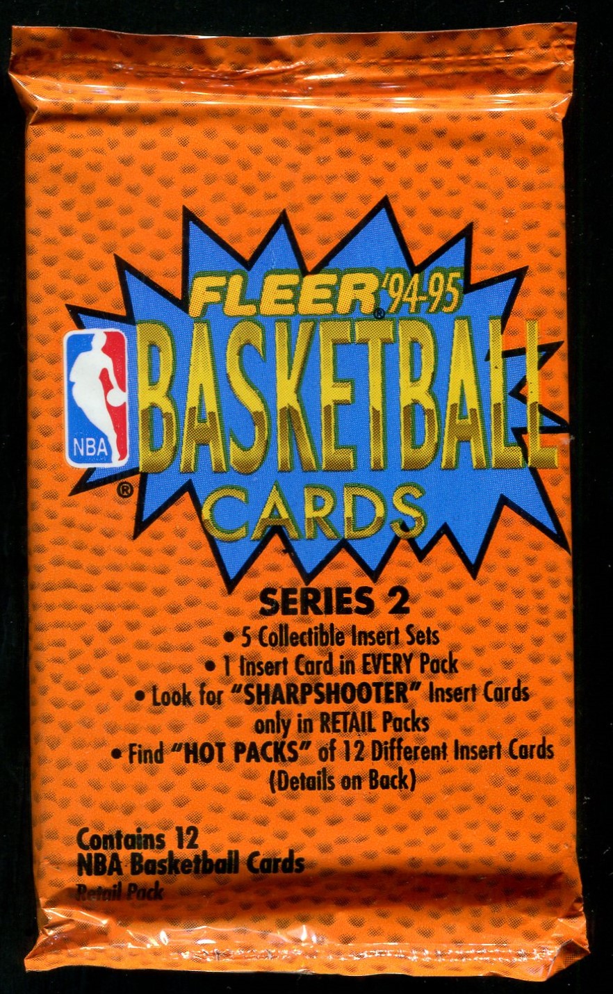1994/95 Fleer Basketball Unopened Series 2 Pack (Retail) (12)