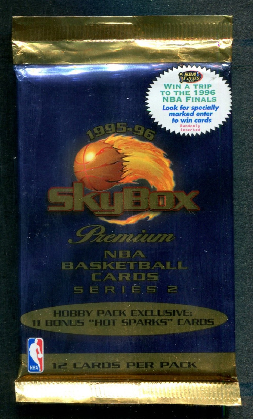 1995/96 Skybox Basketball Unopened Series 2 Pack (Hobby) (12)