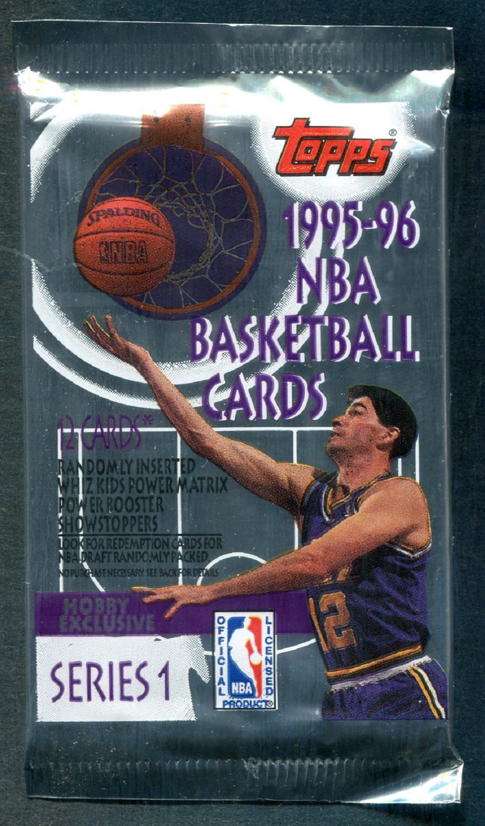 1995/96 Topps Basketball Unopened Series 1 Pack (Hobby) (12)